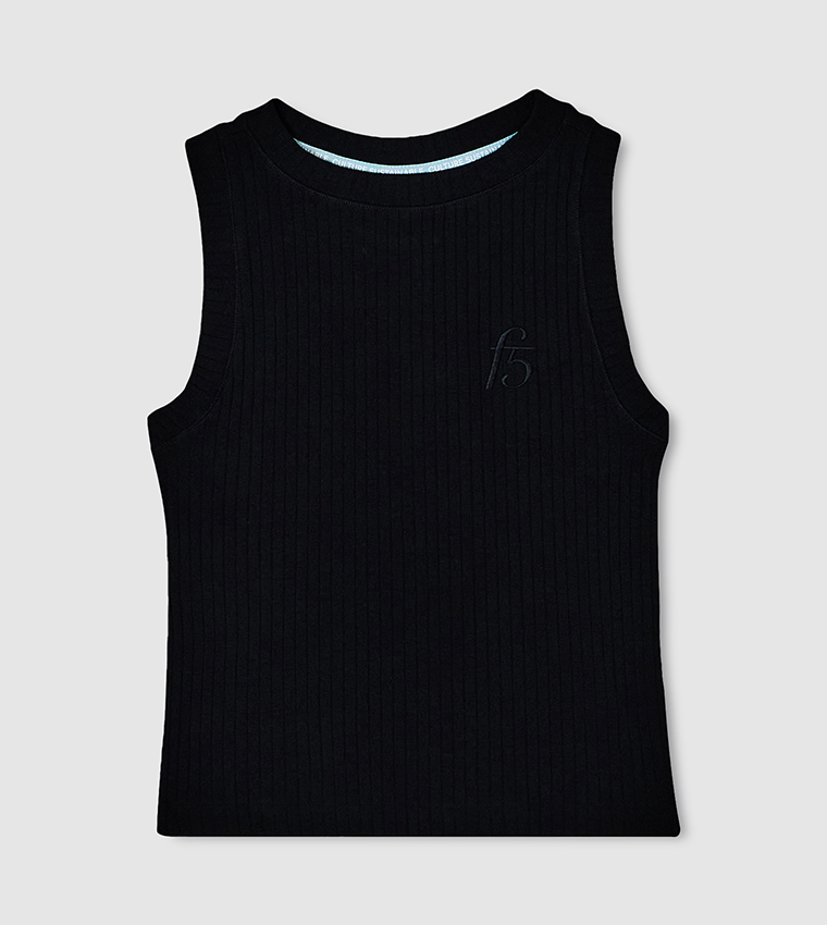 Solid Racer Back Tank Top