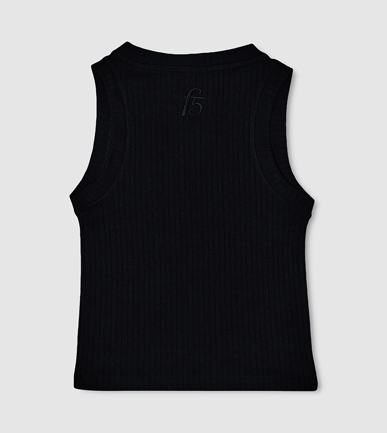 Solid Racer Back Tank Top