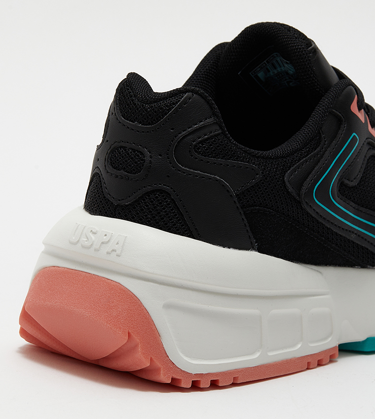 ORENDA Color Block Lace-Up Sneakers