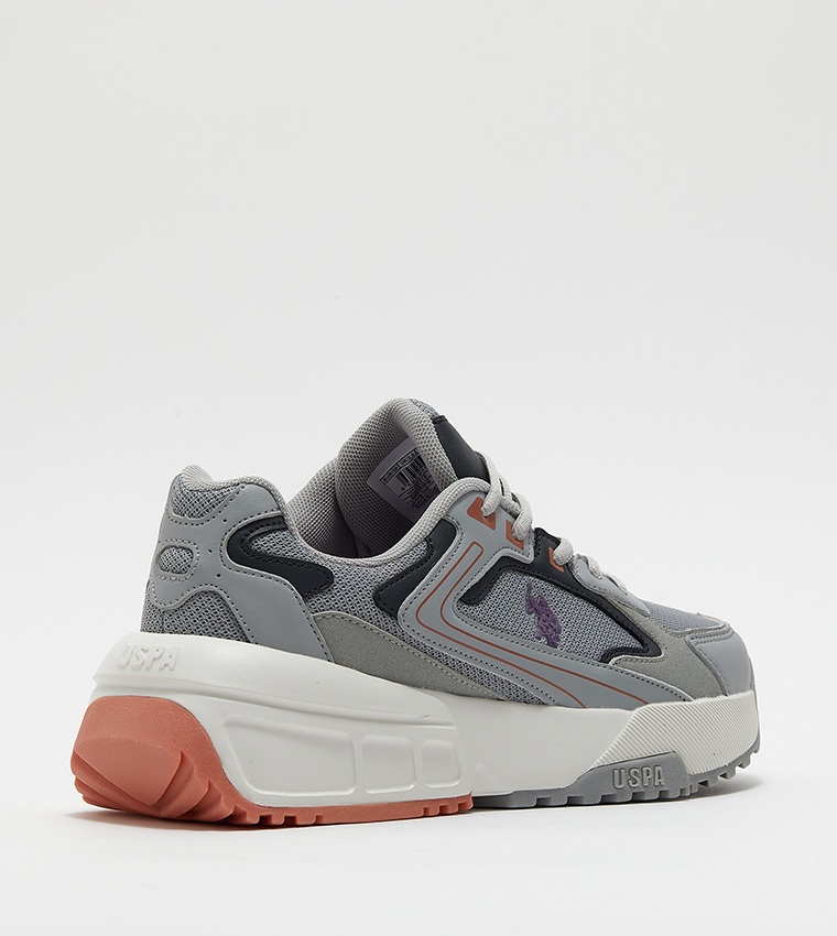 ORENDA Logo Detail Lace-Up Sneakers