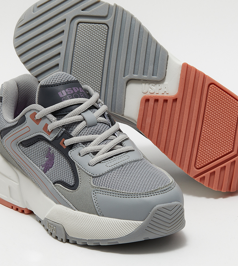 ORENDA Logo Detail Lace-Up Sneakers