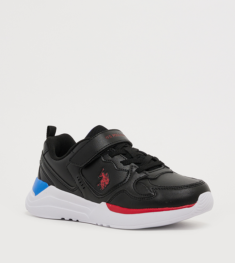 INTER Logo Detail Velcro Sneakers