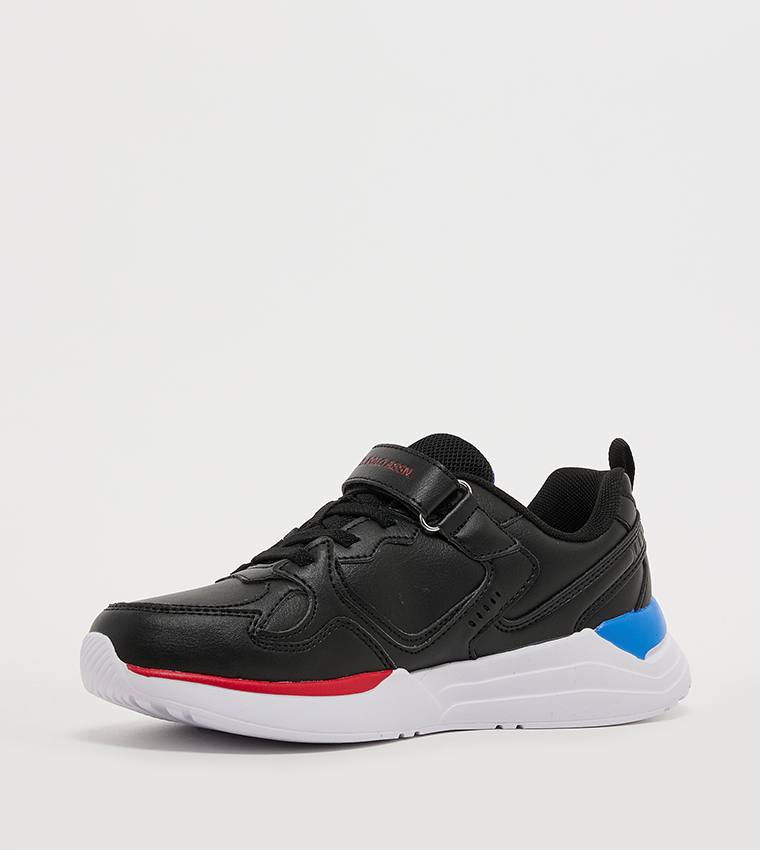 INTER Logo Detail Velcro Sneakers