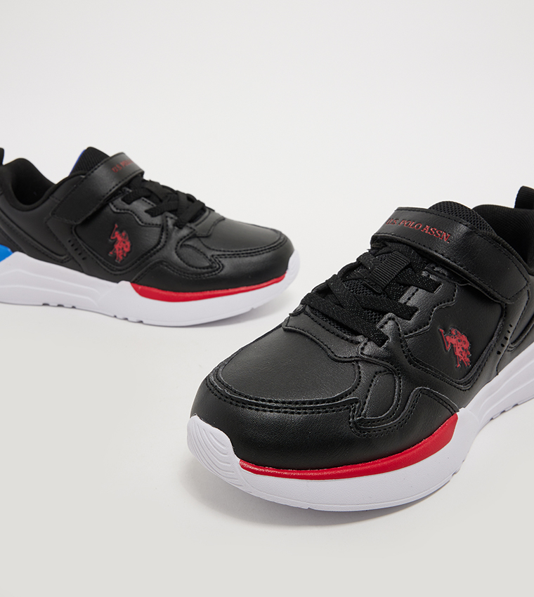 INTER Logo Detail Velcro Sneakers