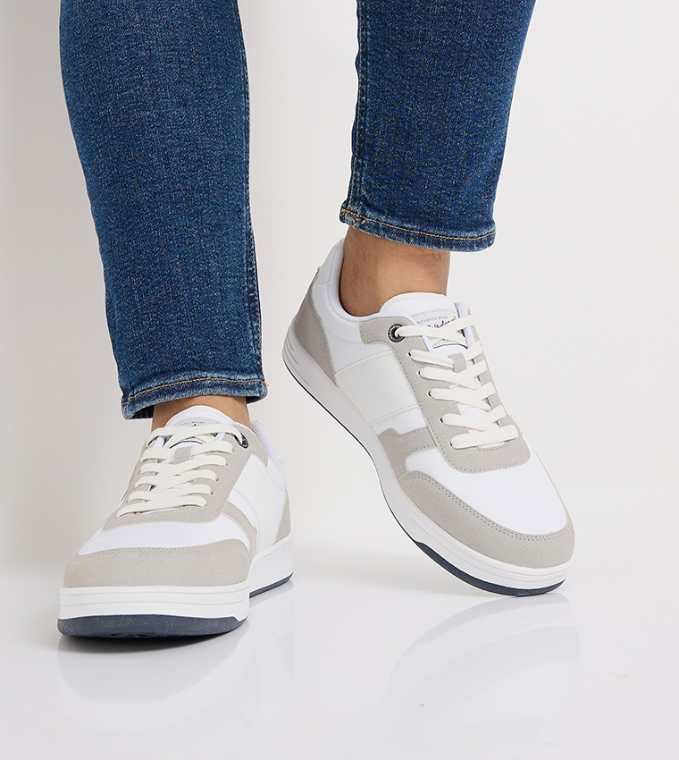 PELLINA Color Block Lace Up Sneakers