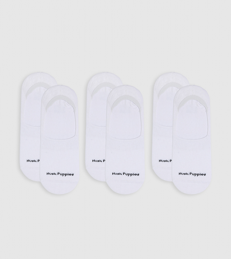 Pack of 3 Logo Printed No Show Socks