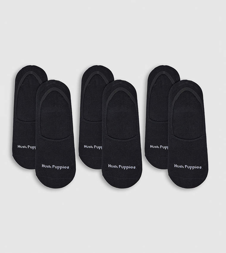 Pack of 3 Logo Printed No Show Socks