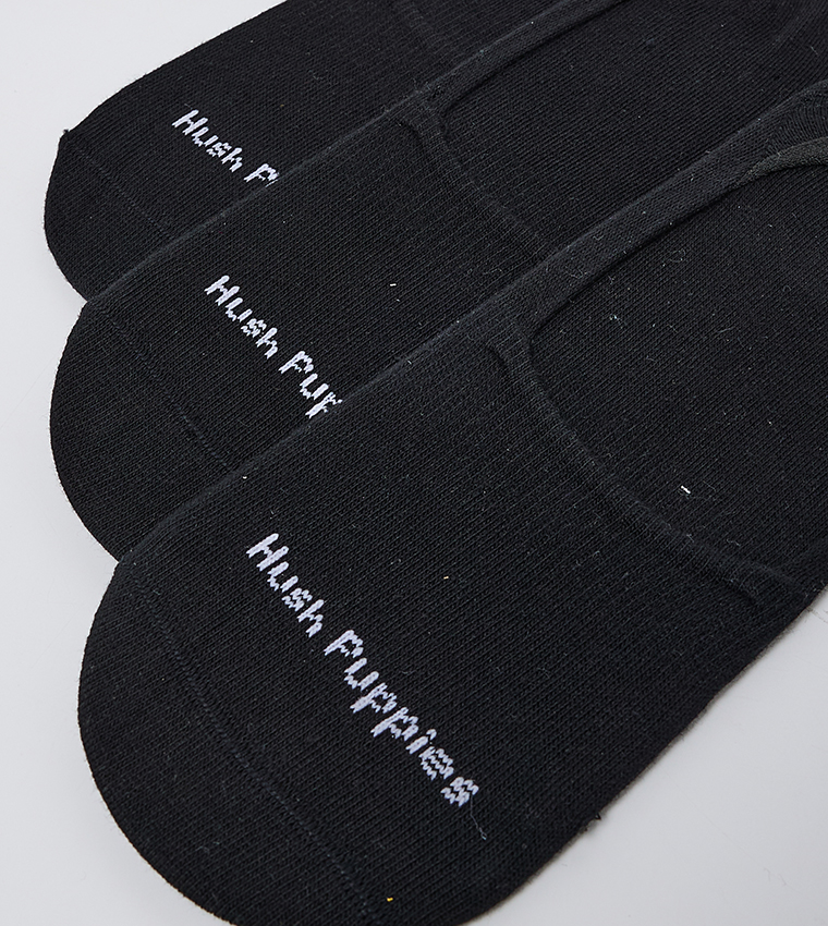 Pack of 3 Logo Printed No Show Socks