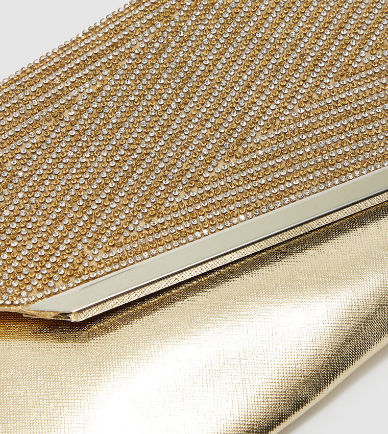 Buy ZAHA CCC Clutches Bag Gold In Gold 6thStreet Qatar