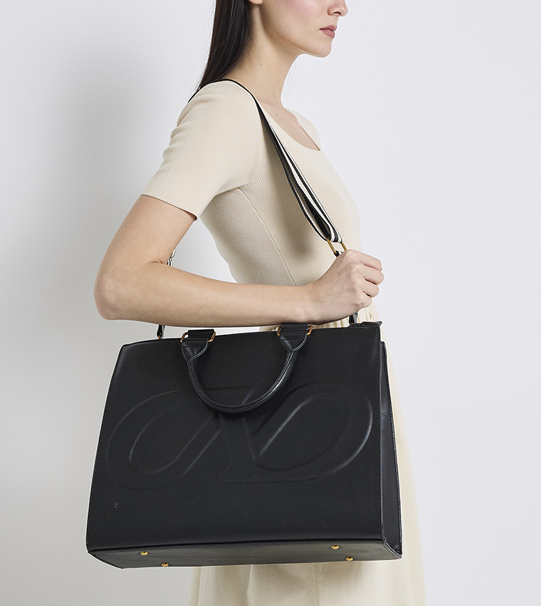 BOHO Logo Detail Tote Bag