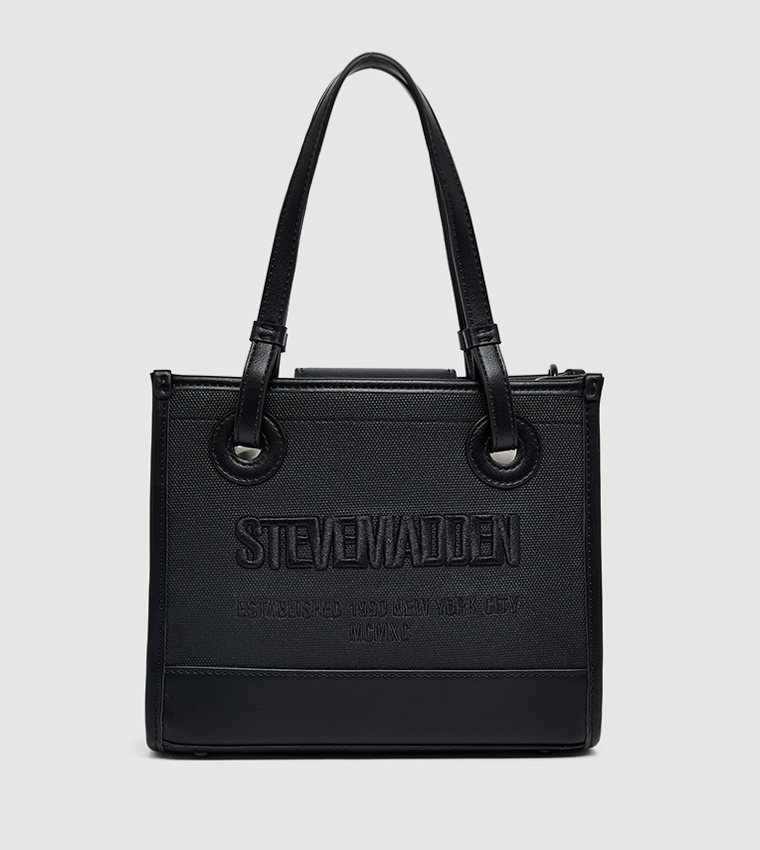 Logo Embroidered Shoulder Bag
