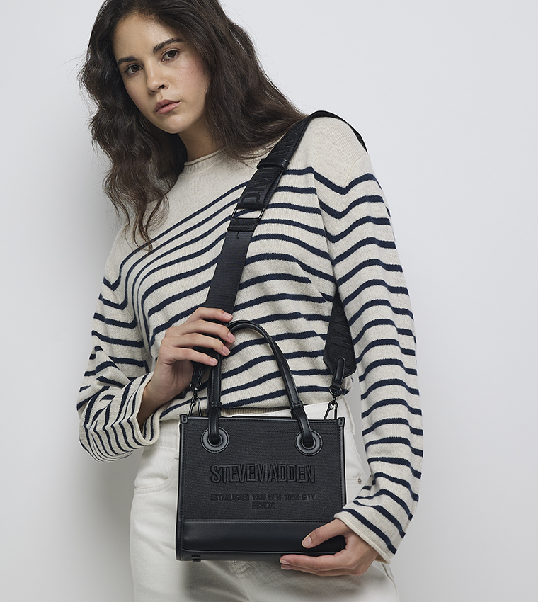 Logo Embroidered Shoulder Bag