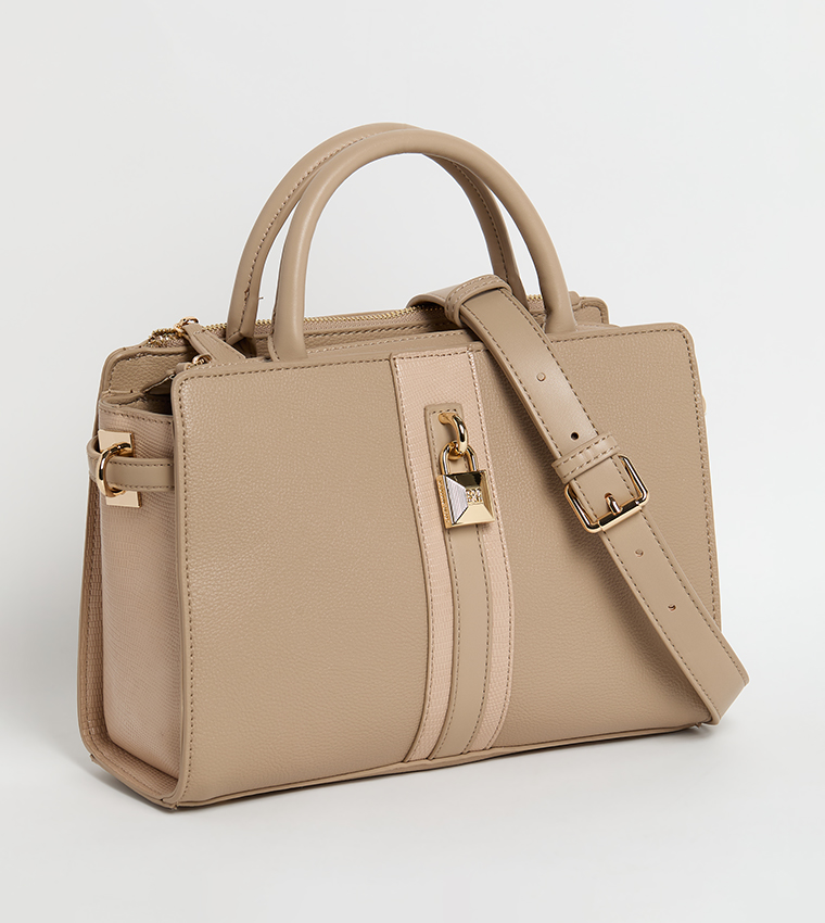Textured Satchel Bag