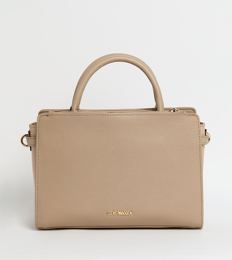 Textured Satchel Bag