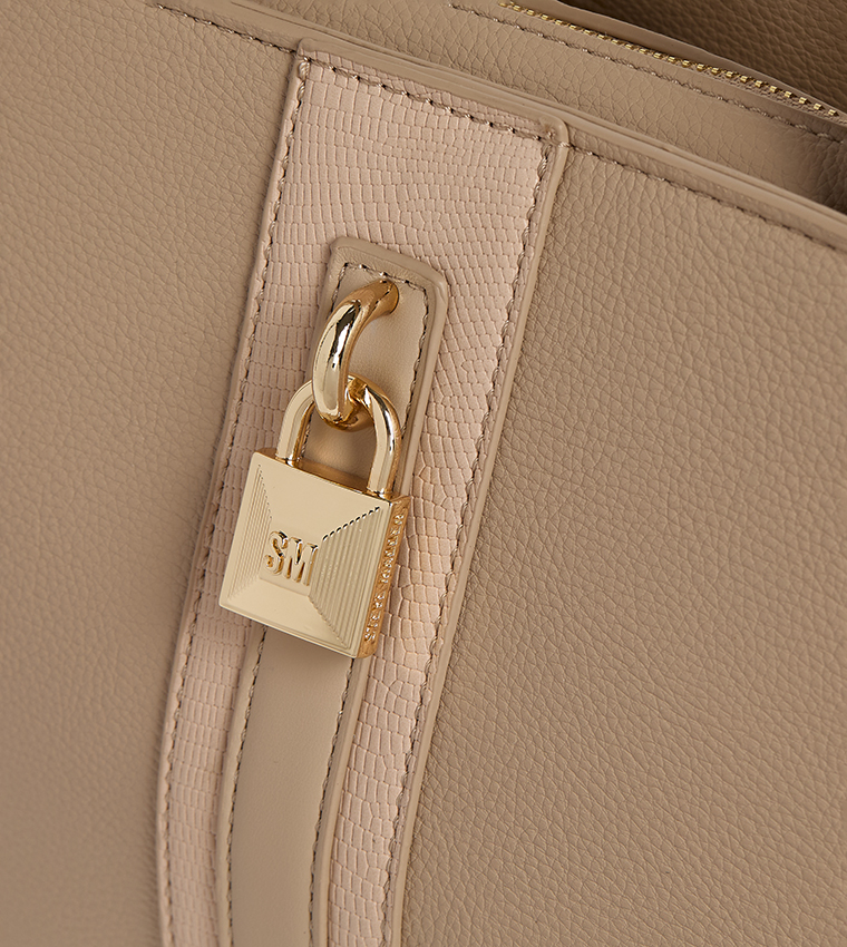 Textured Satchel Bag