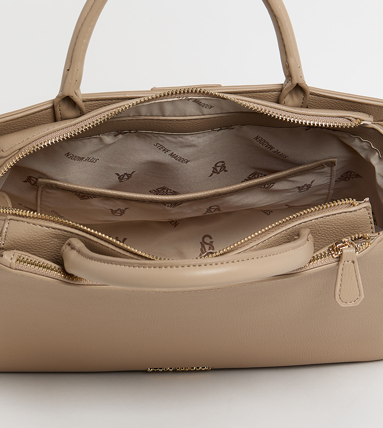 Textured Satchel Bag