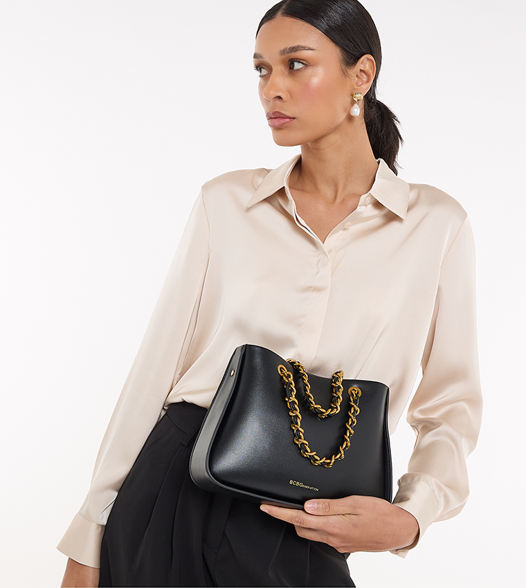 Textured Shoulder Bag