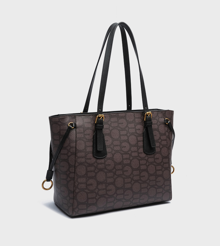 Monogram Detail Tote Bag