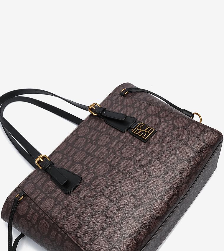 Monogram Detail Tote Bag