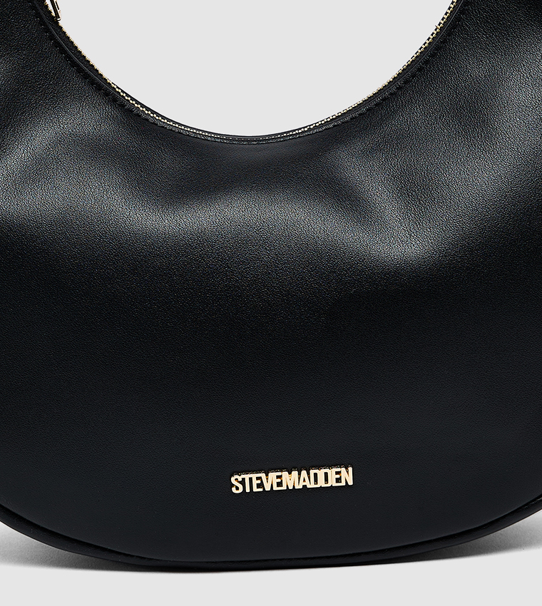Textured Crescent Shoulder Bag