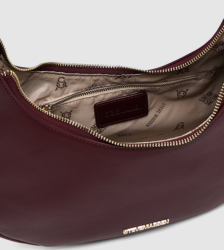 Textured Crescent Shoulder Bag
