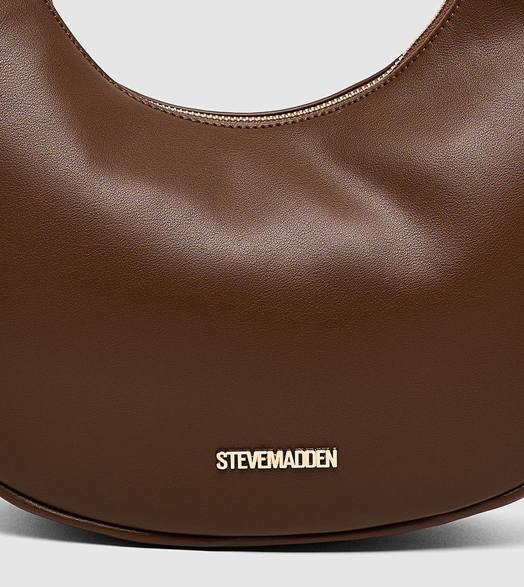 Textured Crescent Shoulder Bag