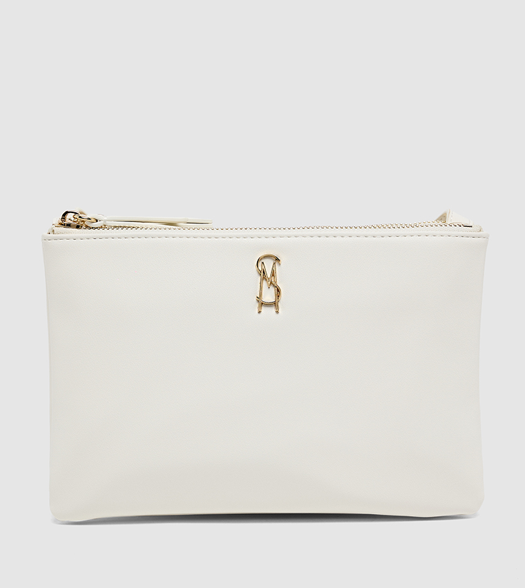 Textured Zip-Closure Crossbody Bag