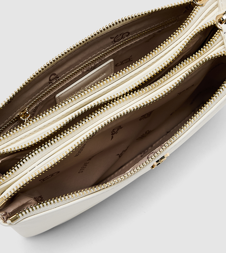 Textured Zip-Closure Crossbody Bag