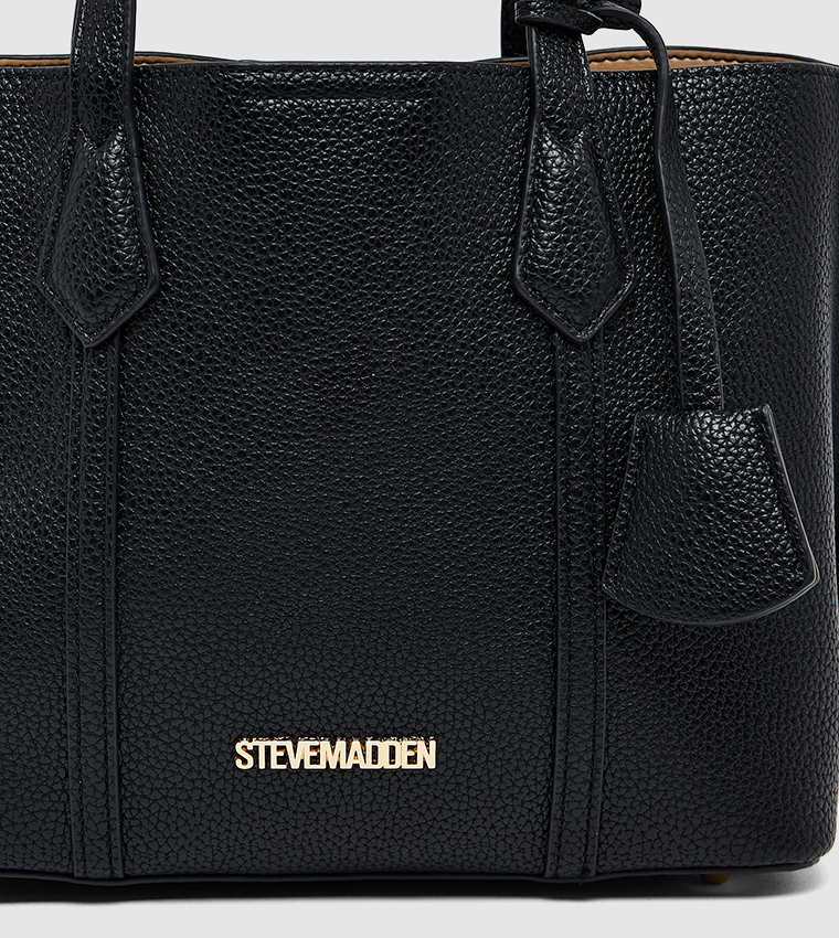 Textured Tote Bag with Pouch