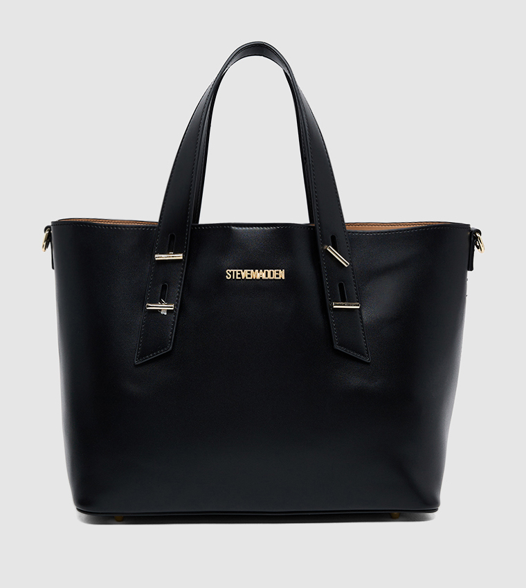 Textured Bucket Bag with Pouch