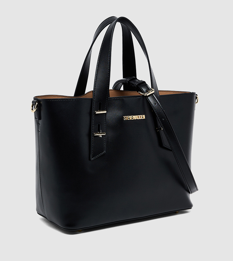 Textured Bucket Bag with Pouch