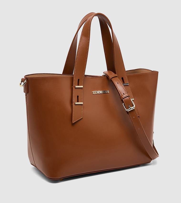 Textured Bucket Bag with Pouch