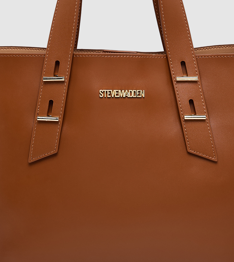 Textured Bucket Bag with Pouch