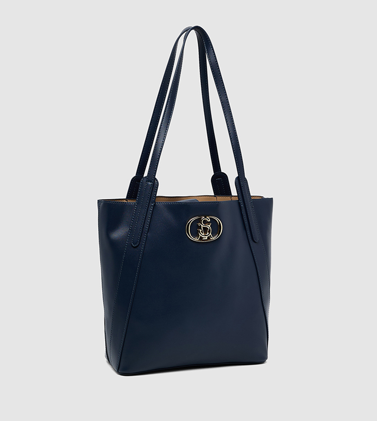 Textured Shoulder Bag with Pouch
