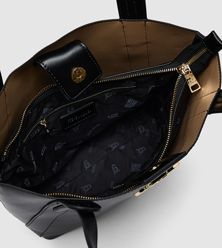Textured Shoulder Bag with Pouch