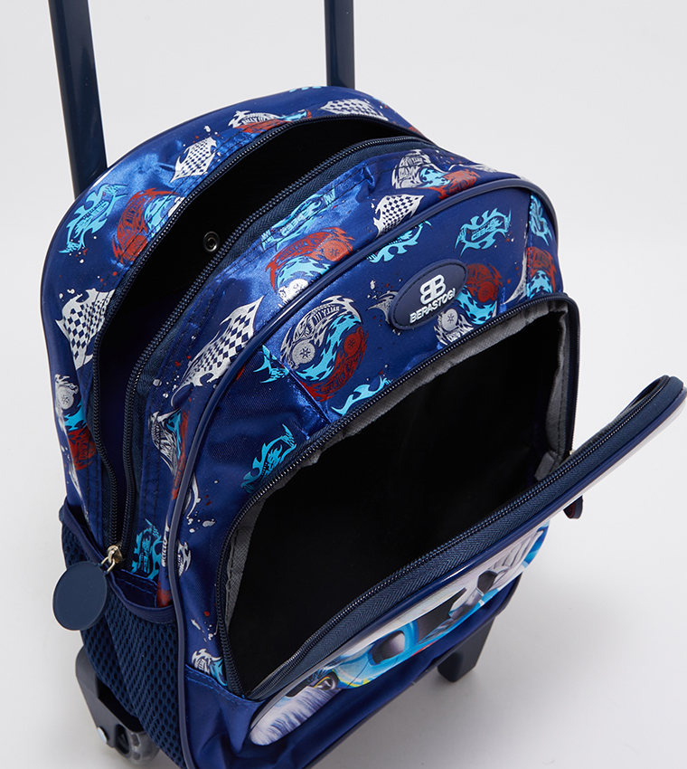 Printed Trolley Backpack