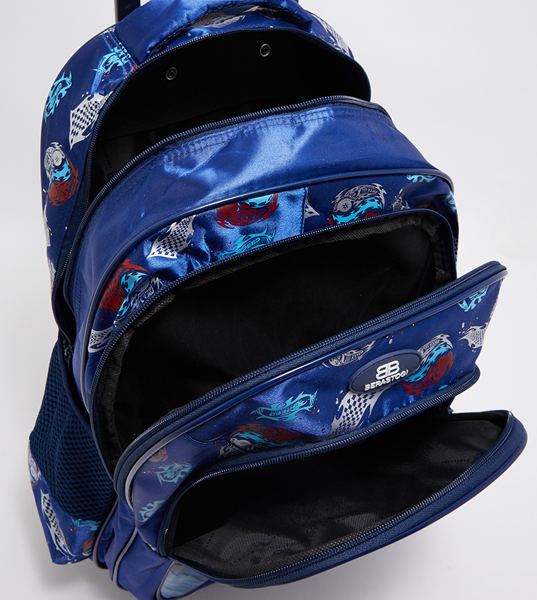 Printed Trolley Backpack