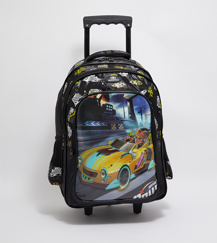 Printed Trolley Backpack