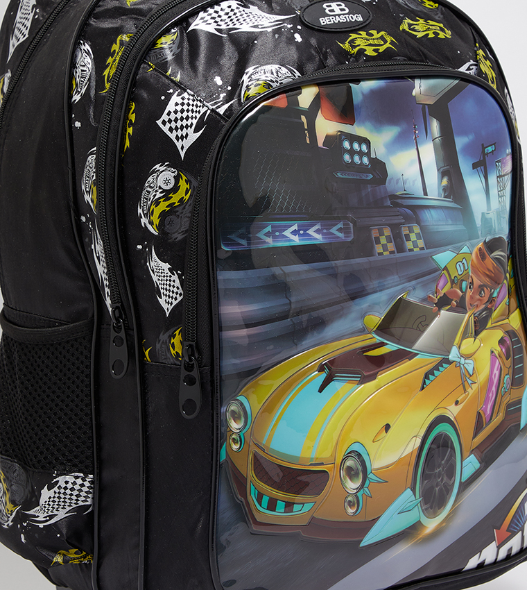 Printed Trolley Backpack
