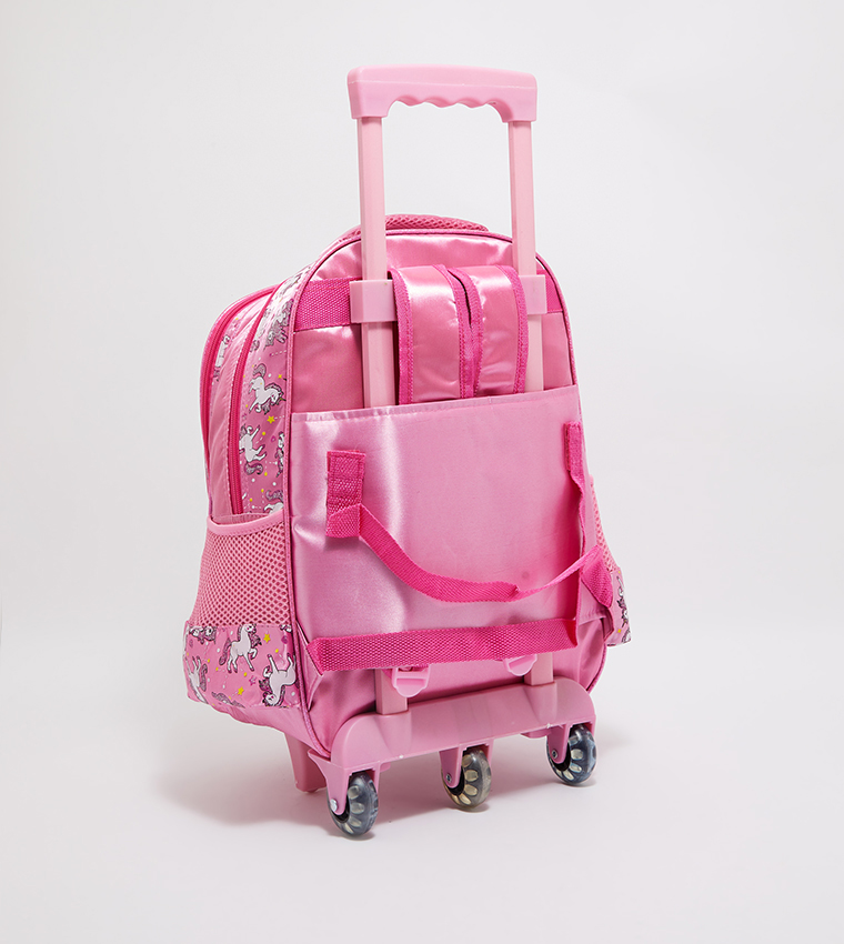 Printed Trolley Backpack