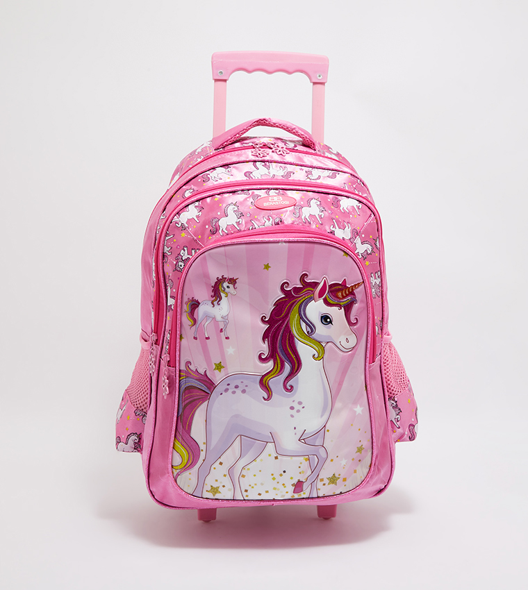 Printed Trolley Backpack