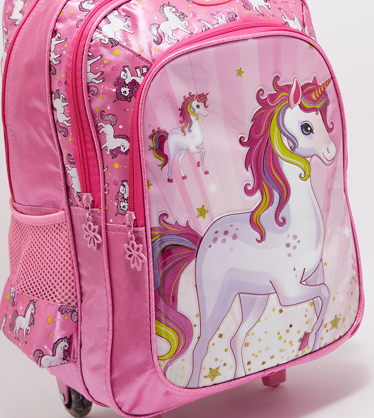 Printed Trolley Backpack