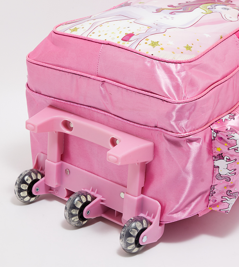 Printed Trolley Backpack