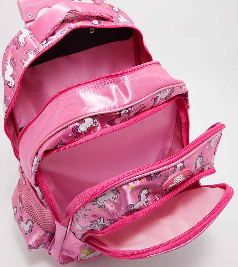 Printed Trolley Backpack