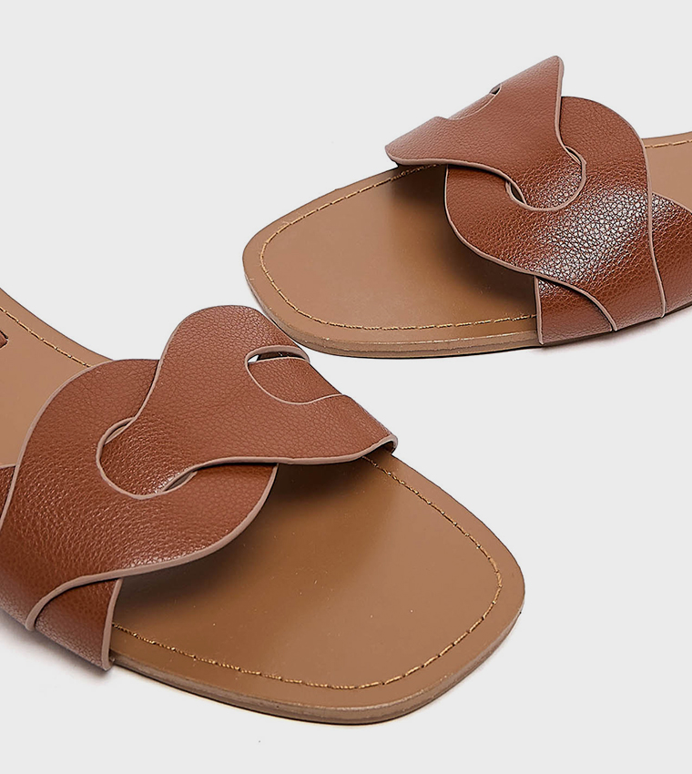 Open Toe Flat Sandals