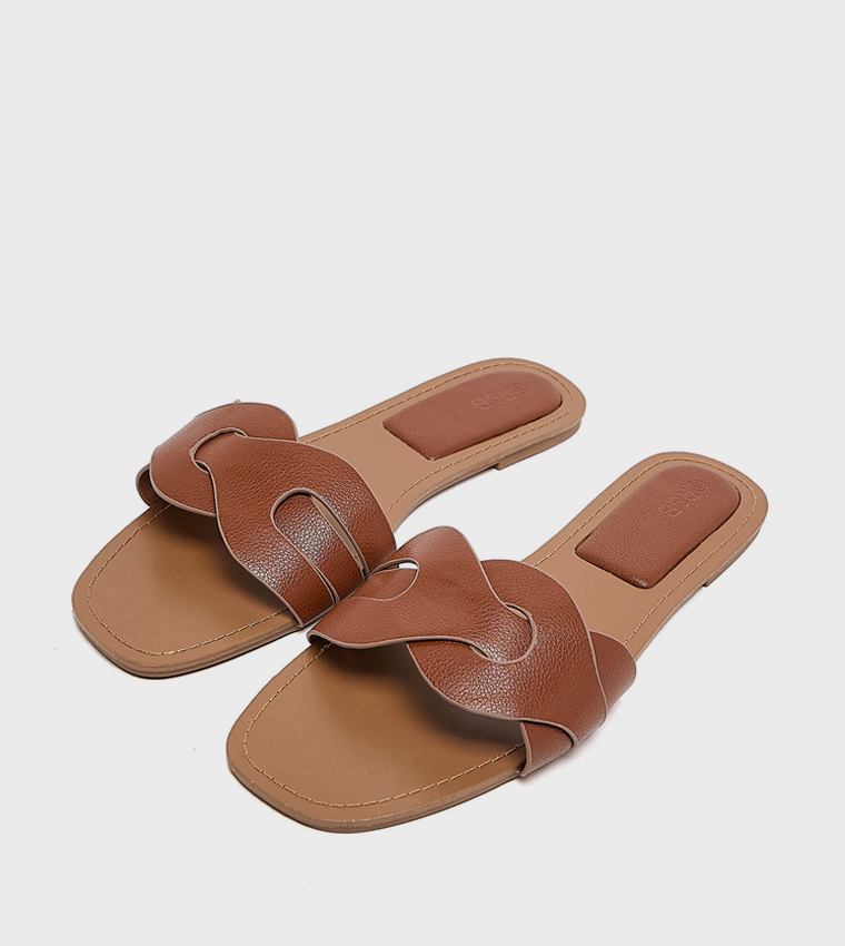 Open Toe Flat Sandals