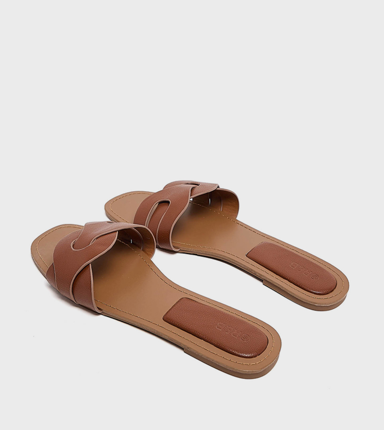 Open Toe Flat Sandals
