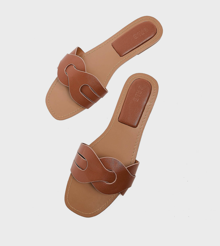 Open Toe Flat Sandals