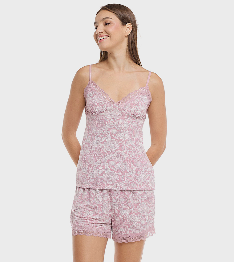 Printed Shorty Pyjama Set