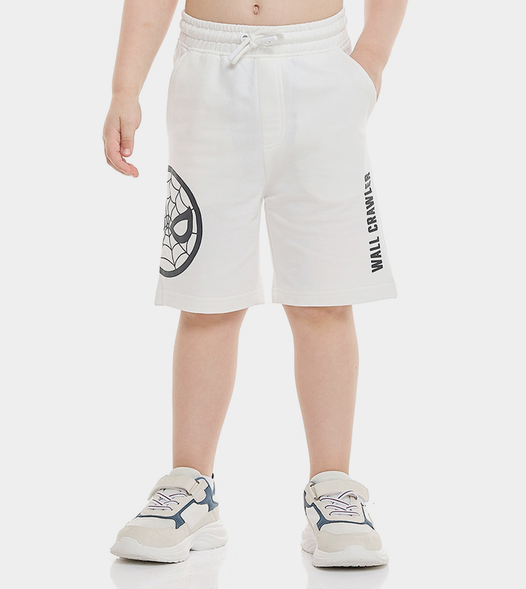 Spider-Man Shorts with Drawstring Waist